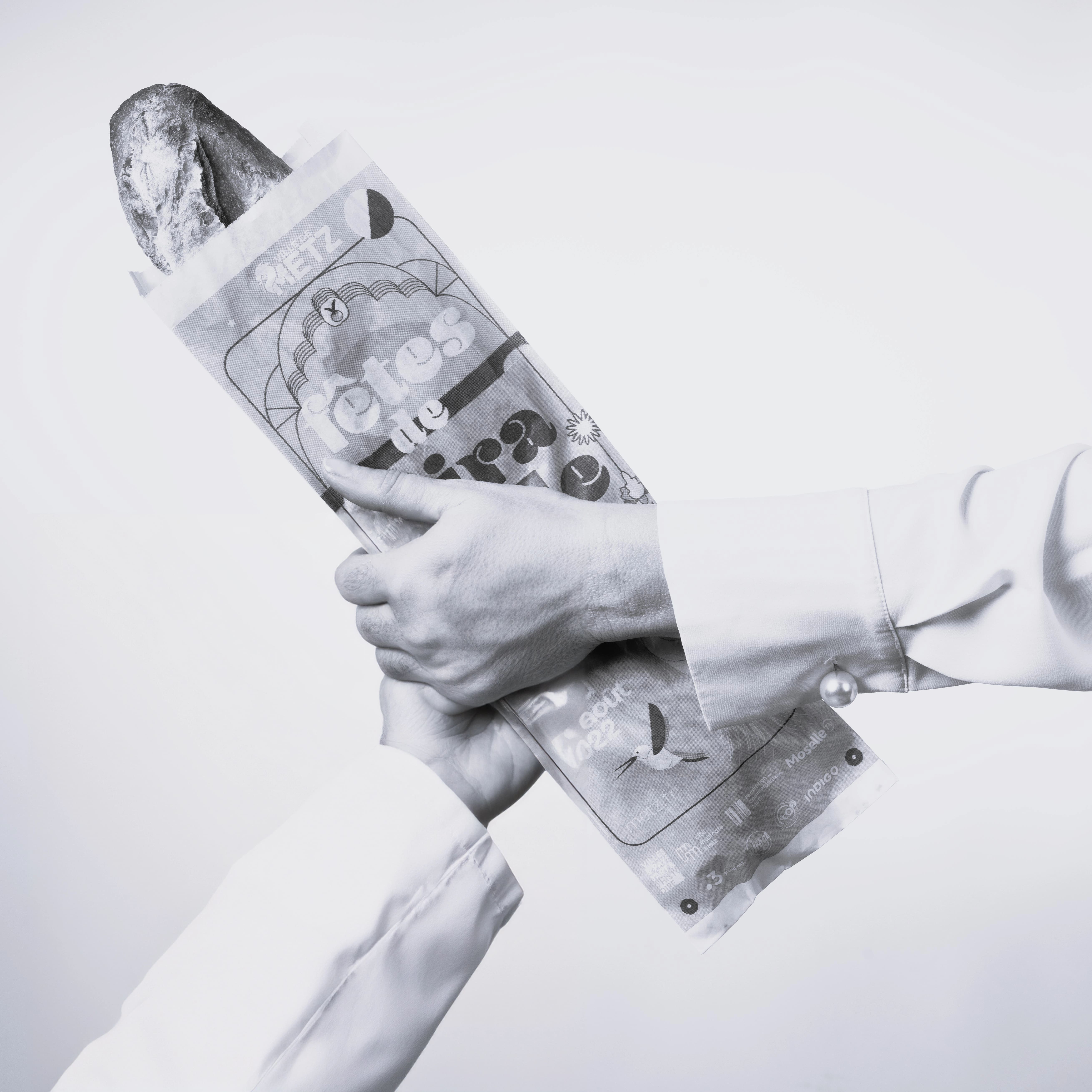 SAC A A PAIN PUBLICITAIRE